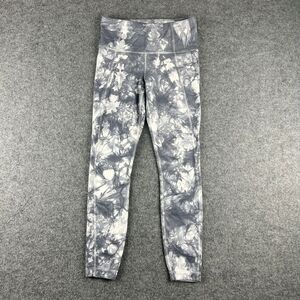 ATHLETA Salutation 7/8 Tights Powervita Tie Dye Gray‎ White Womens XS 777526